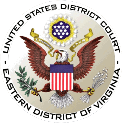 Official seal of the U.S. District Court, Eastern District of Virginia